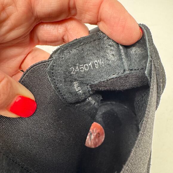 Bertuchi Suede Lug Sole Chelsea Boots Brown Ankle Pull-On Womens Size 9.5 - Picture 10 of 12